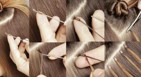 горячее наращивание волос